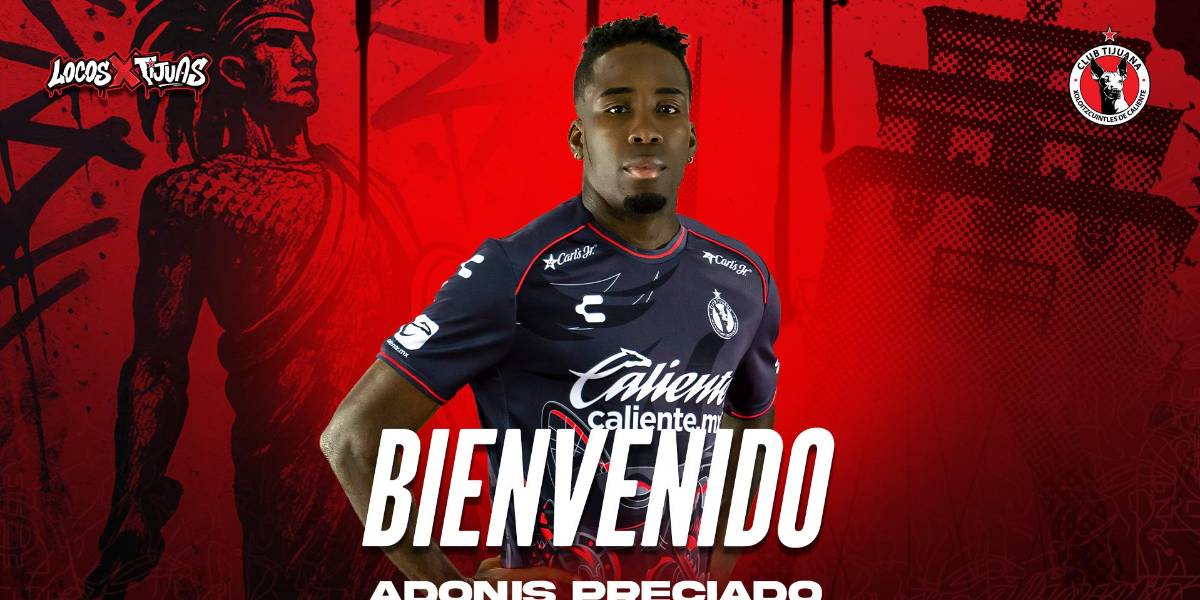 Adonis Preciado, nuevo jugador de los Xolos de Tijuana