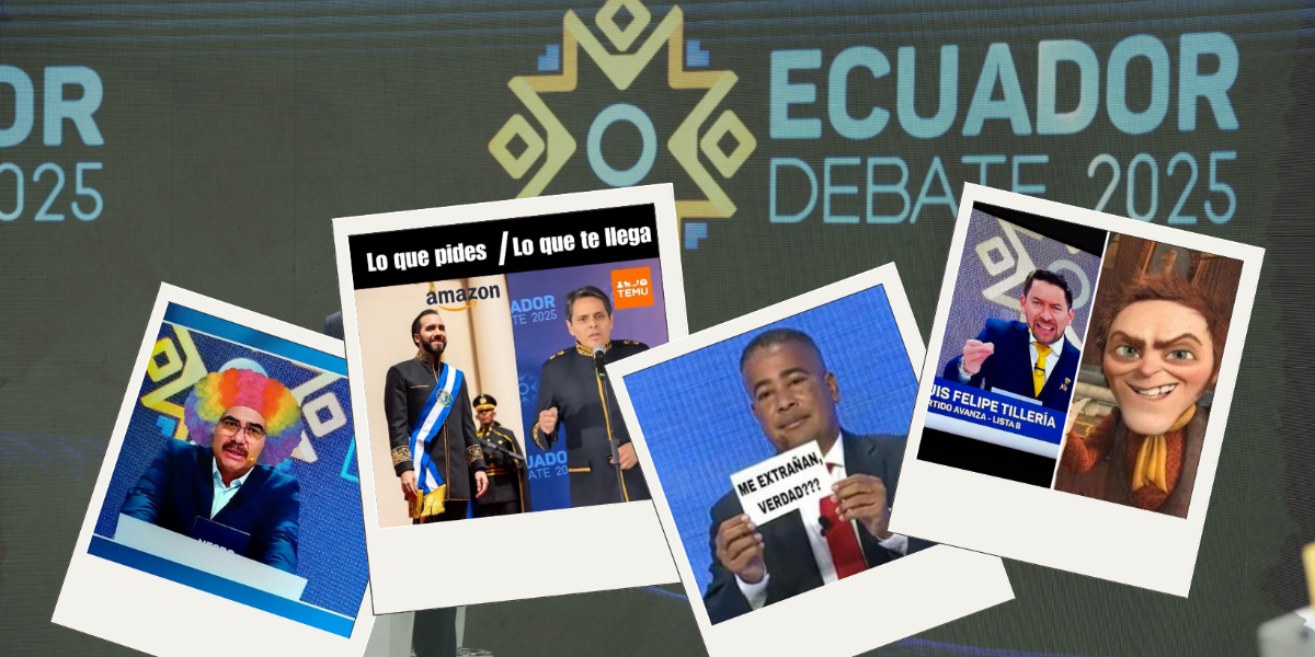 Elecciones Ecuador 2025 | Estos son los memes que dejó el debate presidencial