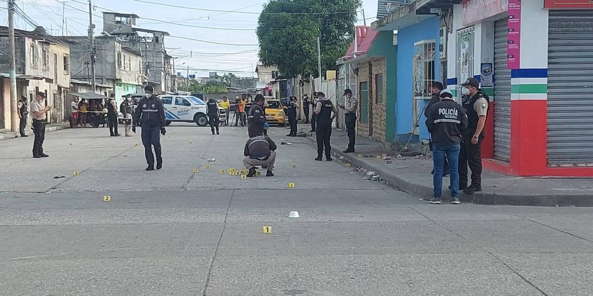 Balacera en el Guasmo Sur deja un muerto y seis heridos