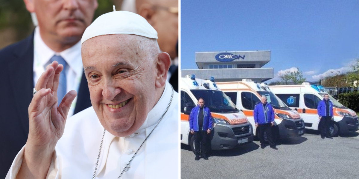 El Papa Francisco dona cuatro ambulancias a Ucrania para apoyar el frente de guerra