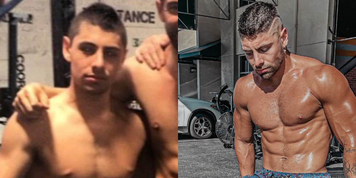 Así lucía Beta Mejía, el novio de Alejandra Jaramillo, antes de entrar al mundo fitness