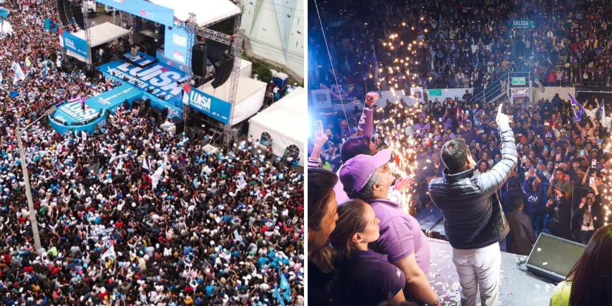 El principal aportante de la campaña de Noboa es Sensi Contugi; González no ha presentado todos los documentos