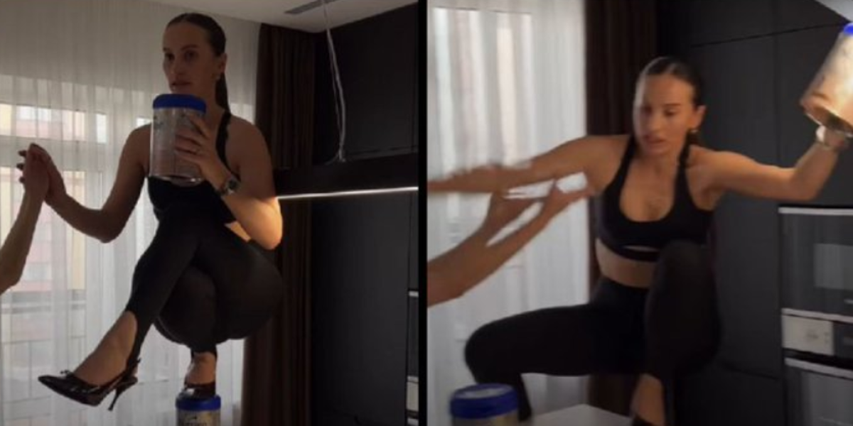 Influencer rusa sufre fractura vertebral al intentar un reto viral