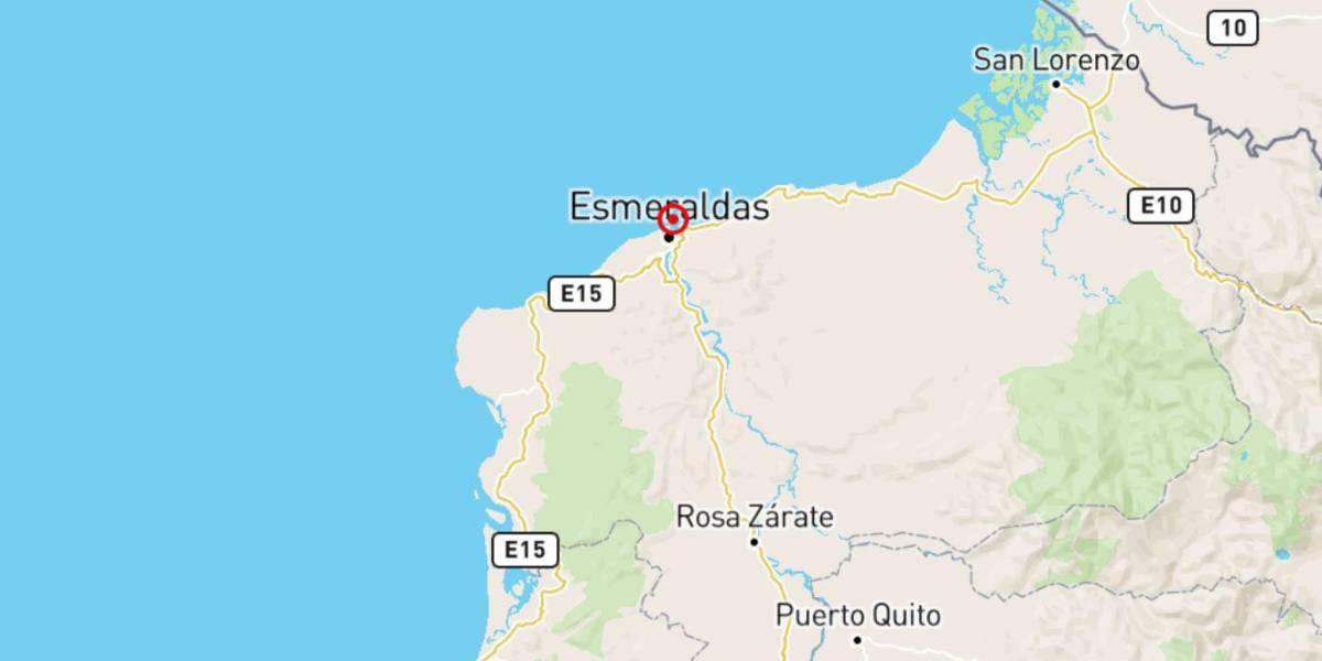 Un sismo se produjo en Esmeraldas la noche de este 22 de julio