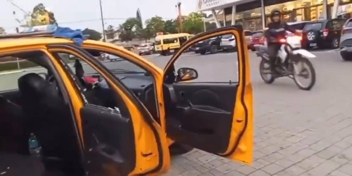 Tres pasajeros de un taxi fueron secuestrados en Samborondón