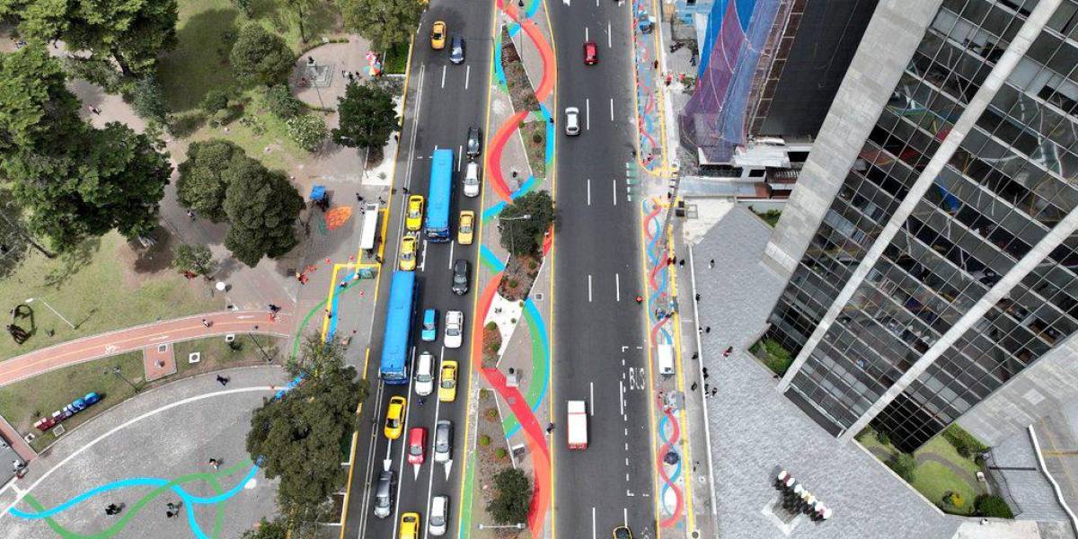 Quito: la avenida Patria tiene el primer sendero seguro de la capital