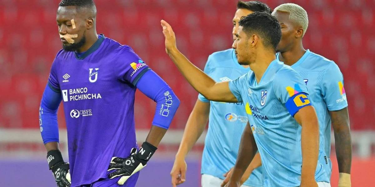 Copa Libertadores: así quedó el rostro de Darwin Cuero luego de chocar contra un rival