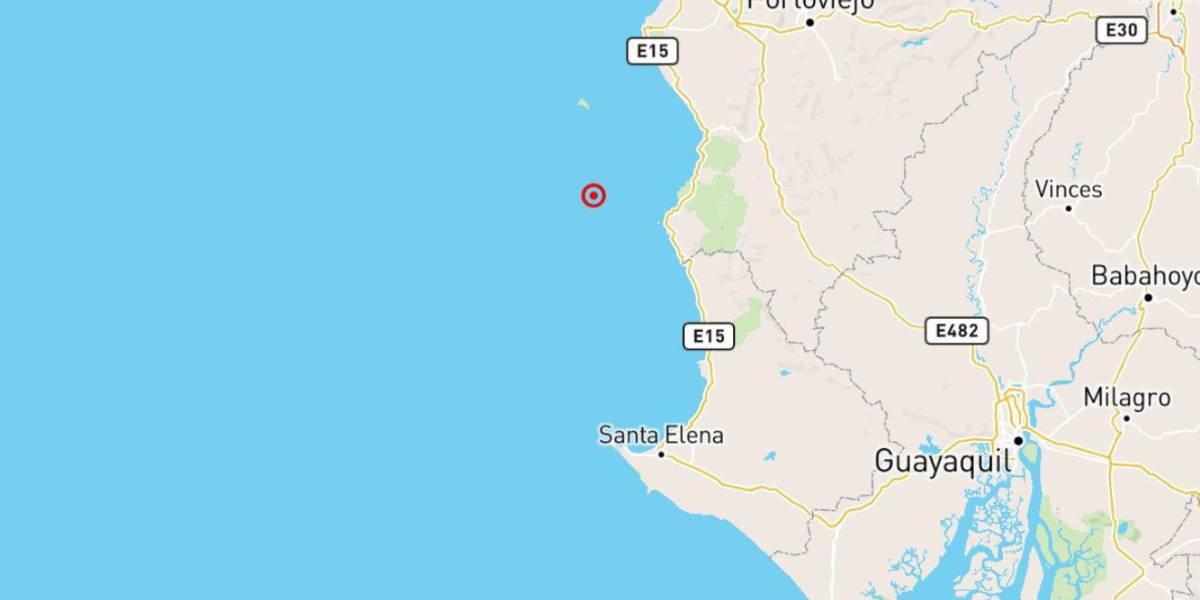 Un sismo de 3.6 se registró en las costas de Manabí