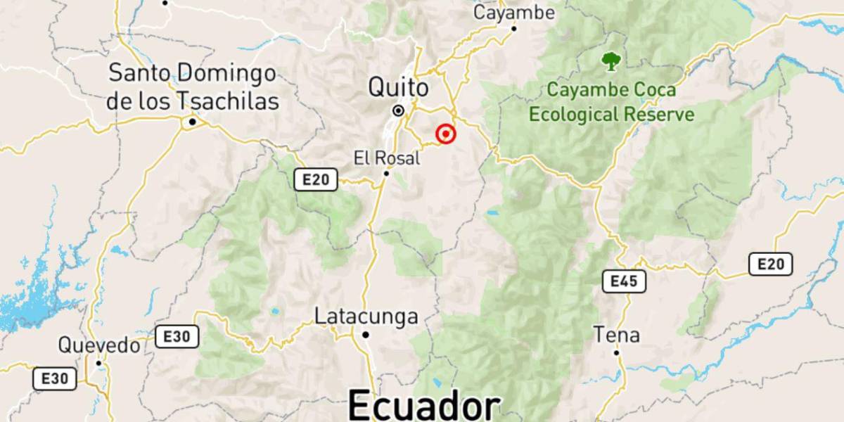 Un sismo de 3.3 se produjo en Sangolquí la madrugada de este martes 12 de agosto