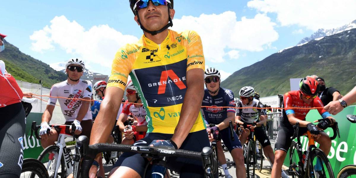 Carapaz da positivo por COVID y pone en duda su presencia en el Campeonato Nacional de Ruta