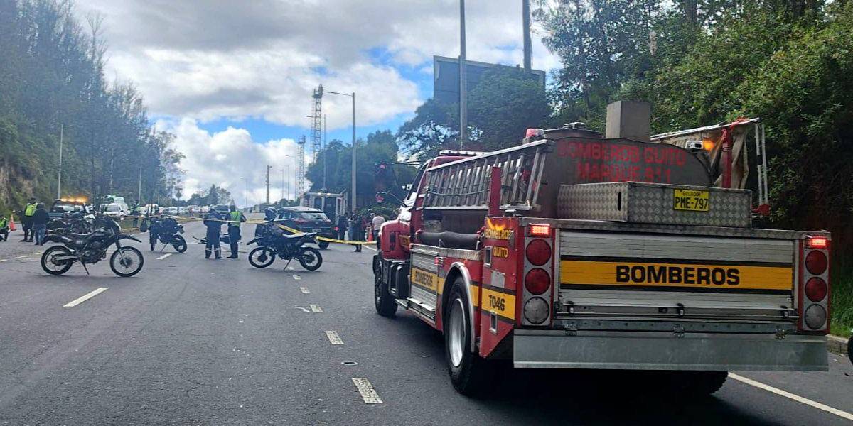 Quito: una persona murió tras siniestro de tránsito en la avenida Simón Bolívar