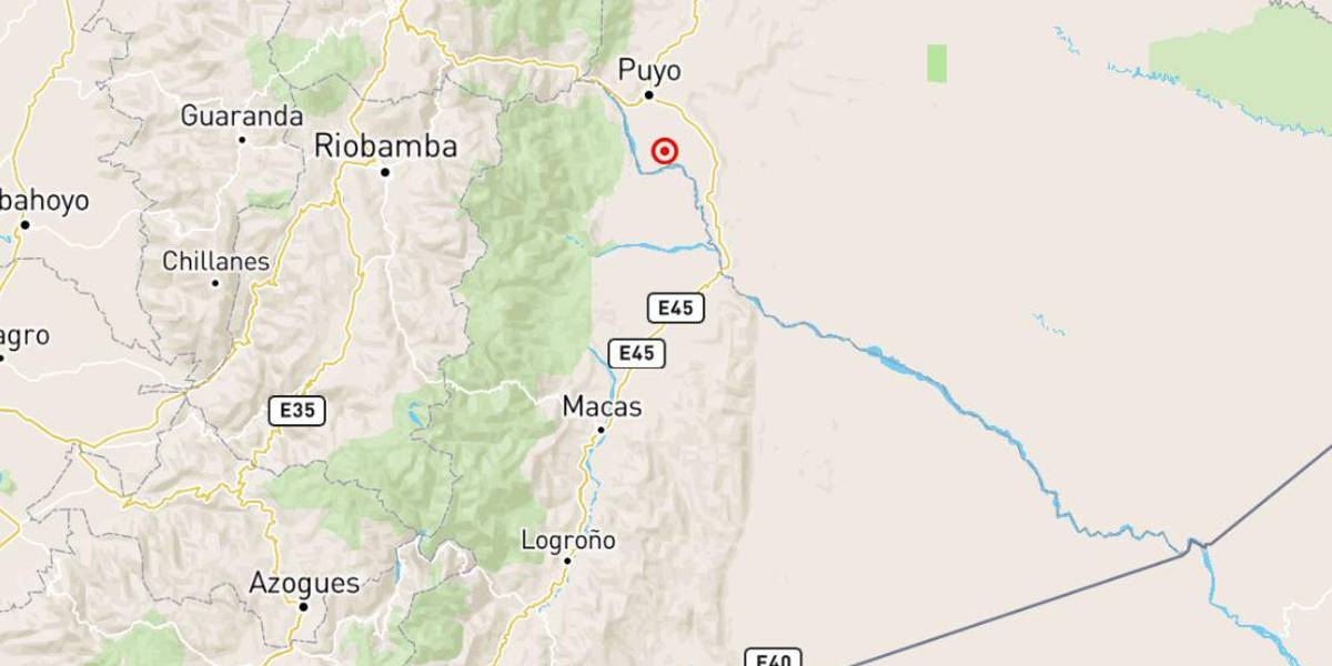 Un sismo sorprendió a Puyo la madrugada de este domingo 27 de julio