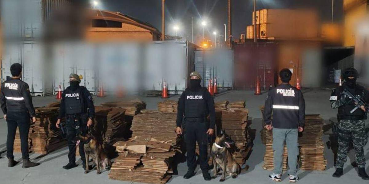 La Policía frustra el envío de casi una tonelada de cocaína desde Guayaquil a Europa