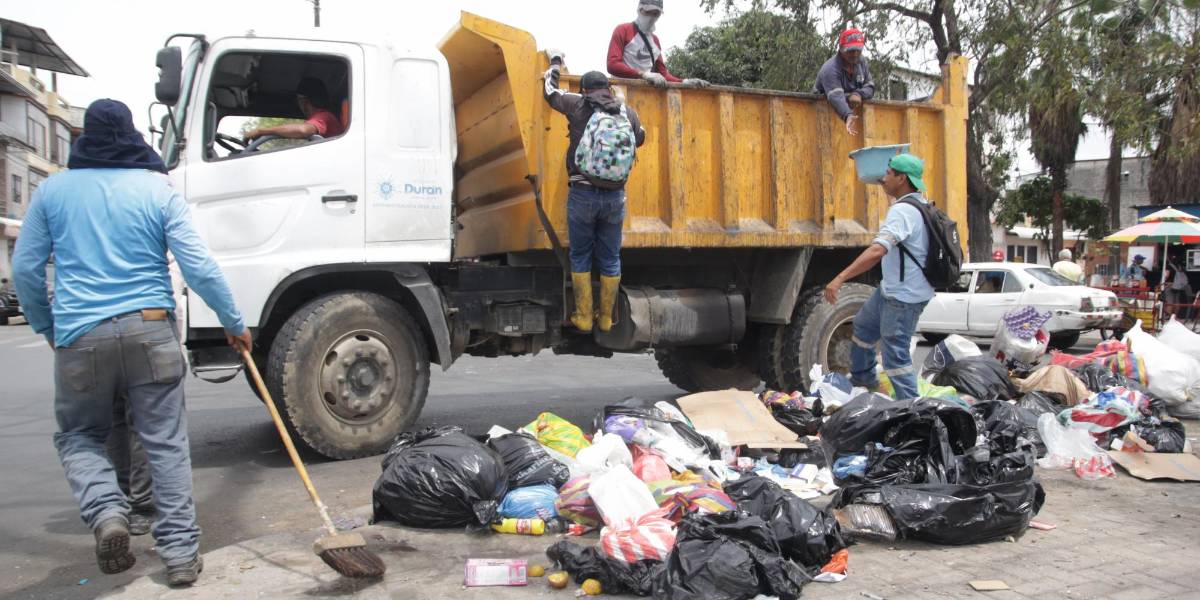 El servicio de recolección de basura se suspende en Durán