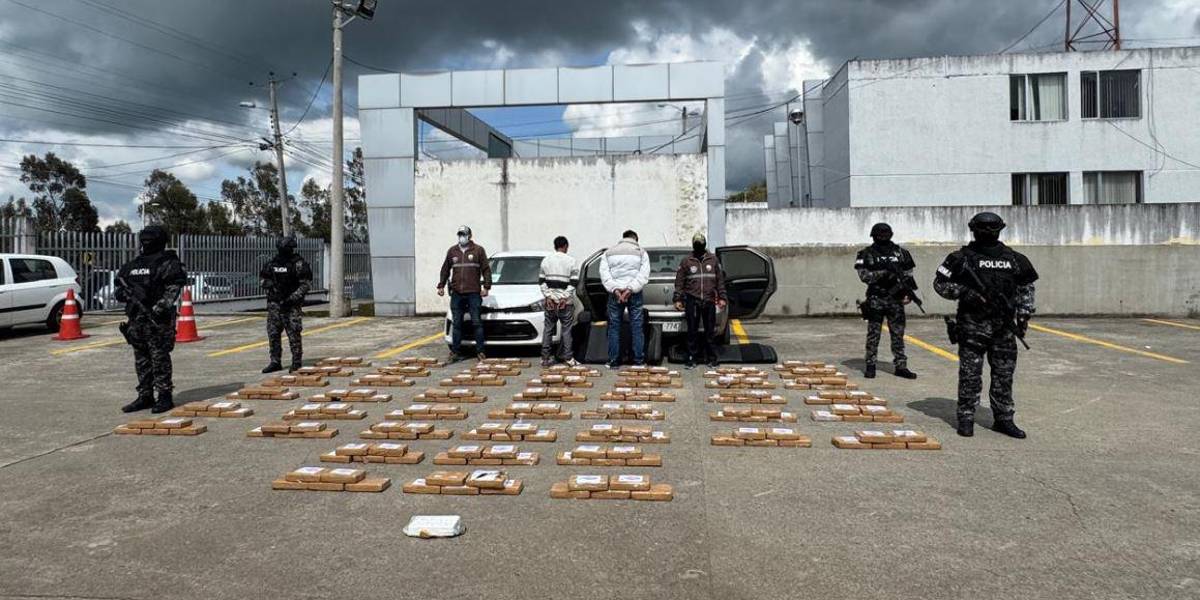 460 kilos de cocaína fueron decomisados en Carchi e Imbabura