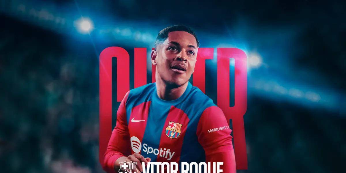 El FC Barcelona oficializa el fichaje del delantero brasileño Vitor Roque