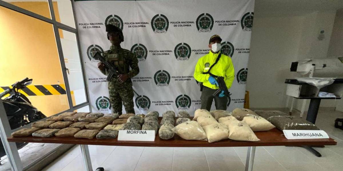 La Policía de Ecuador y Colombia se unieron para desmantelar un laboratorio de heroína en Nariño