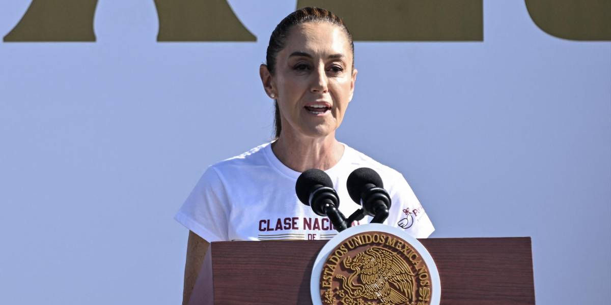 La presidenta de México evita pronunciarse sobre el triunfo de Noboa