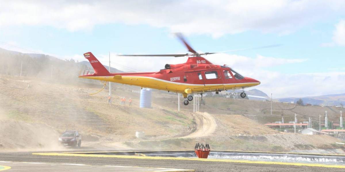 Quito usará agua reciclada para combatir incendios forestales
