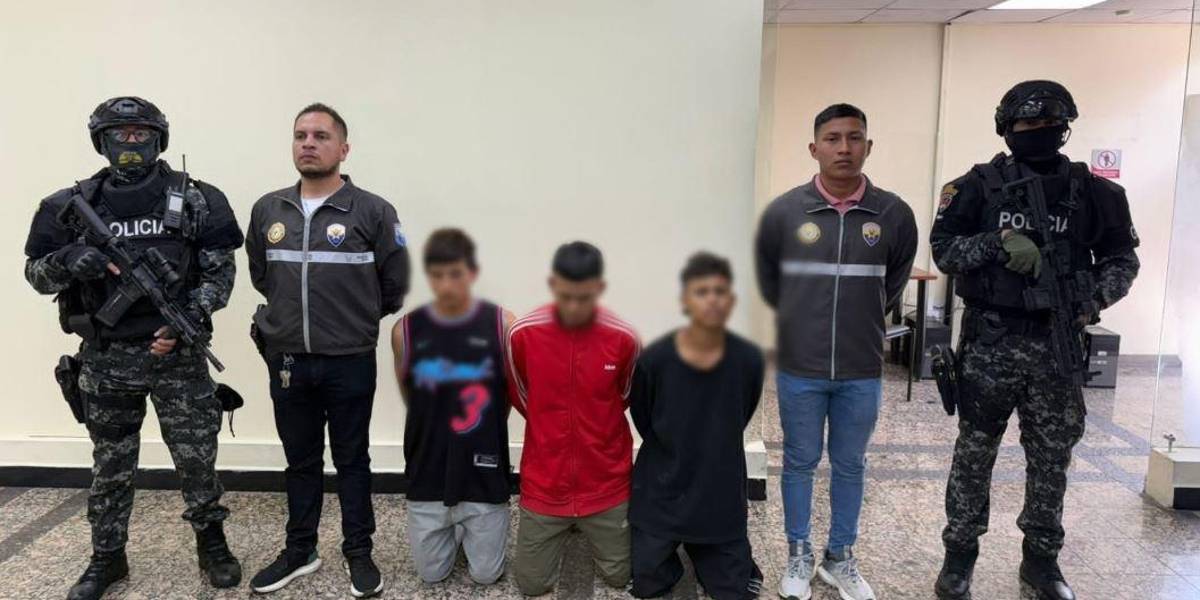 Presuntos involucrados en sicariato en Quito fueron detenidos, entre ellos, un menor de edad