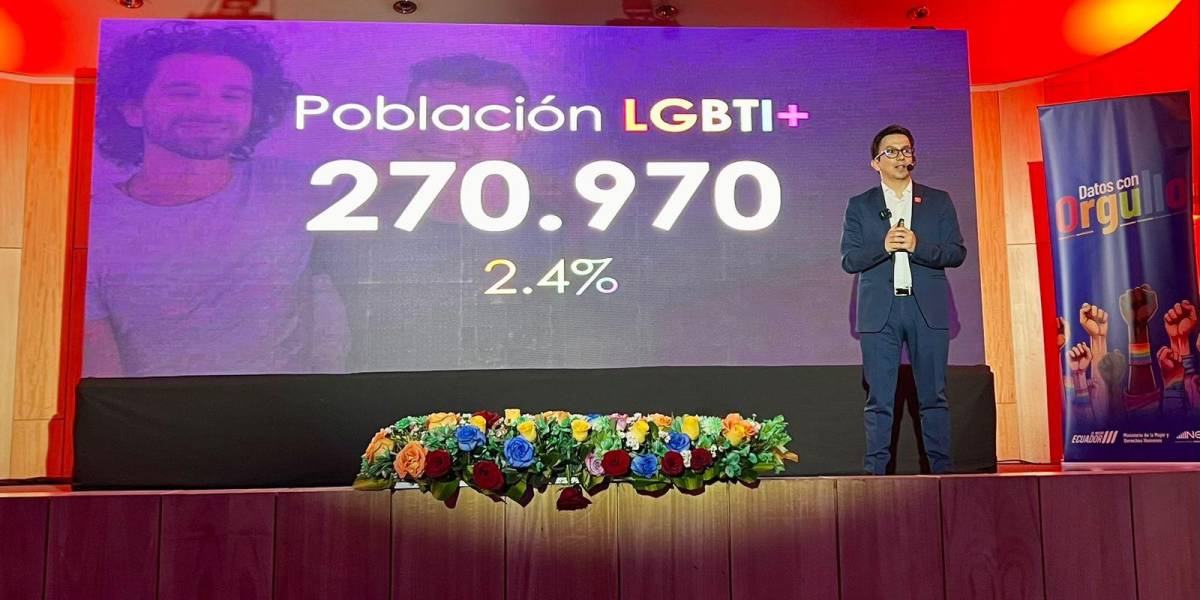 Un 2,4 % de las personas mayores de edad se identifica como LGBTI, en Ecuador