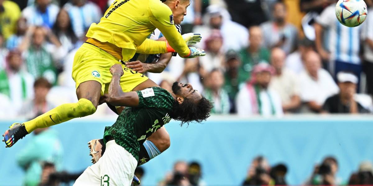 Fractura de mandíbula y hemorragia interna, el diagnóstico del jugador de Arabia Saudita que fue impactado por el arquero