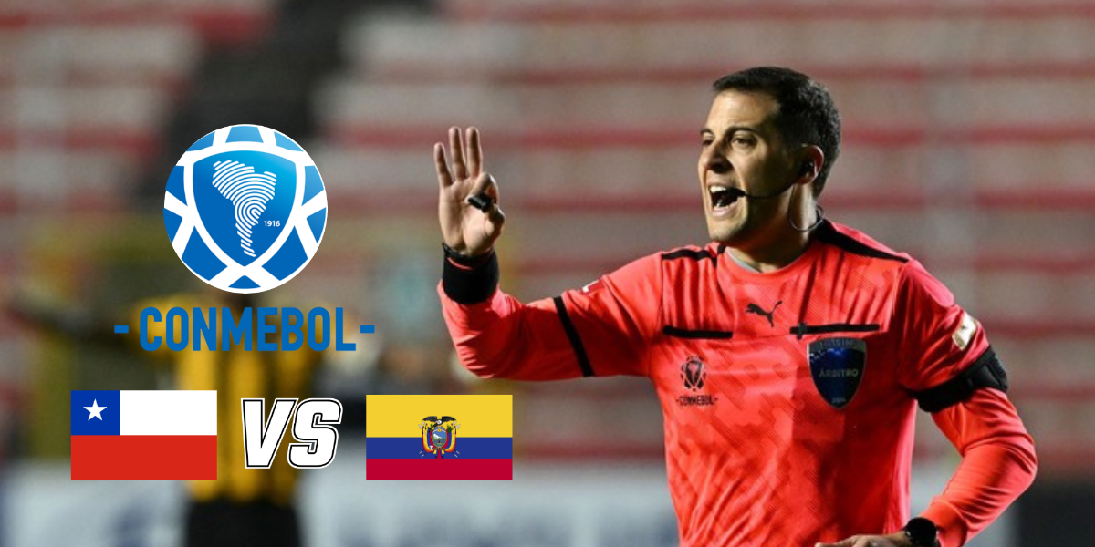 Arbitraje inédito para el partido entre Chile vs. Ecuador
