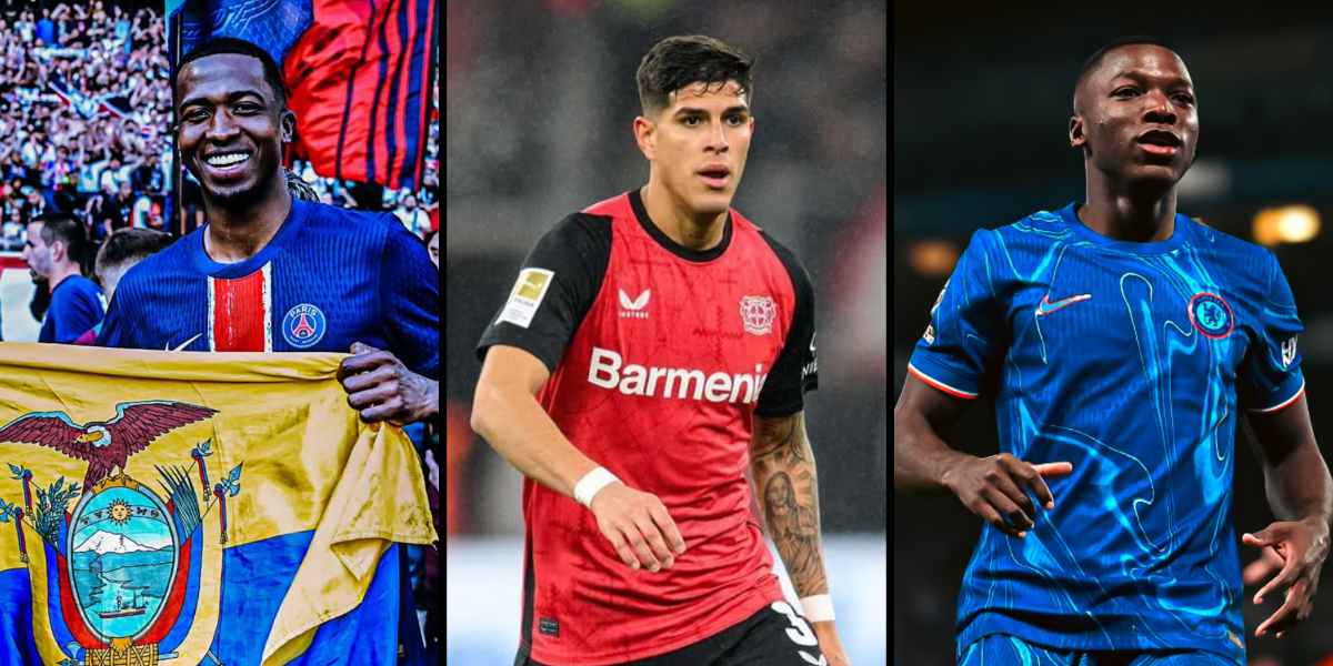 Pacho, Hincapié y Caicedo, entre los jugadores con más minutos en la temporada