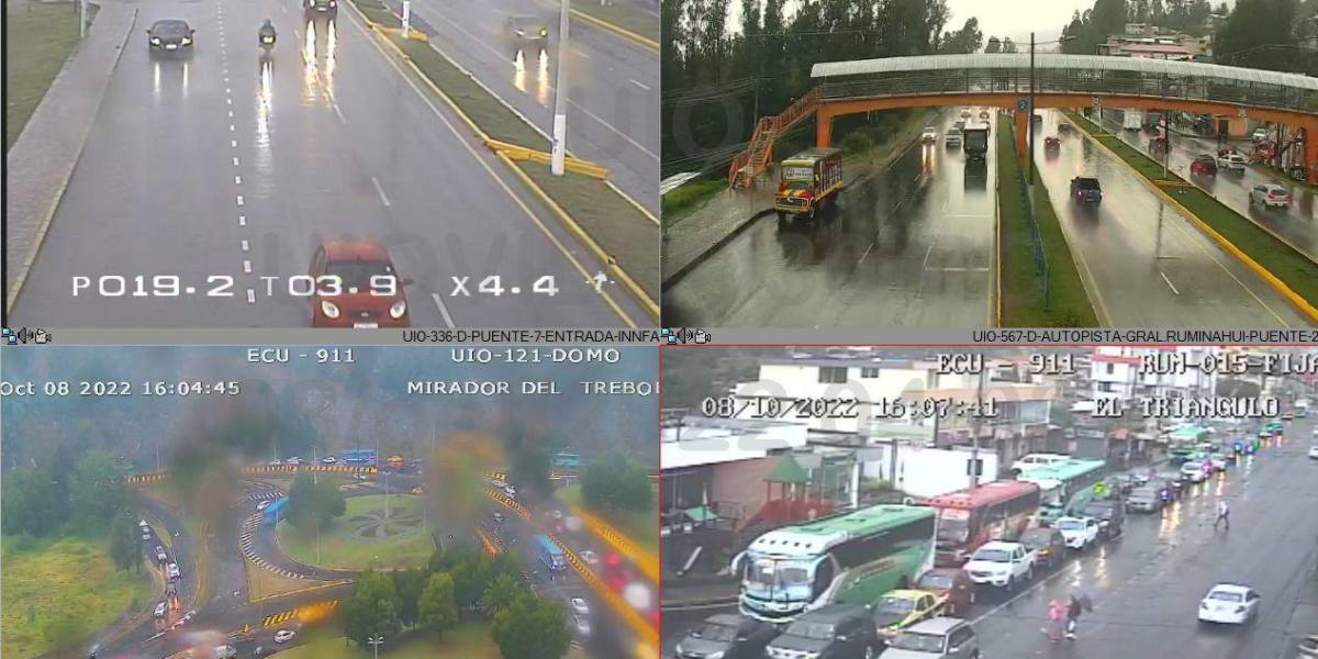 Lluvias y tormentas eléctricas en el centro, sur de Quito y Los Chillos este 8 de octubre