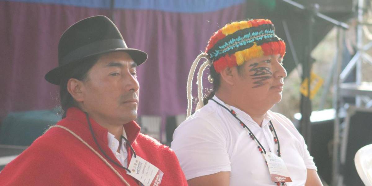 Leonidas Iza felicita a Marlon Vargas, el nuevo presidente de la Conaie