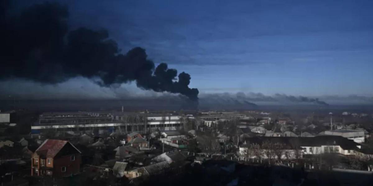 Las primeras imágenes de los ataques rusos en territorio ucraniano
