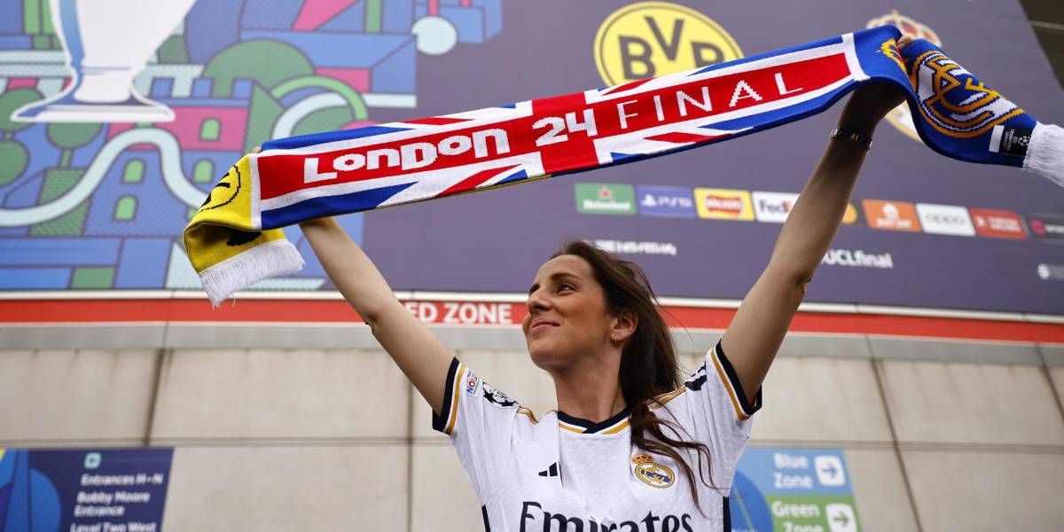 Los hinchas tiñen Londres de blanco y amarillo antes de la final de la Champions League
