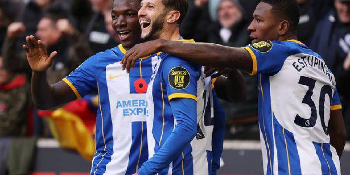 El Brighton golea al Liverpool con Caicedo, Estupiñán y Sarmiento en cancha