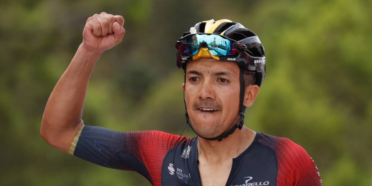 Así fue la exhausta e intensa llegada de Richard Carapaz a la meta en la Vuelta a España
