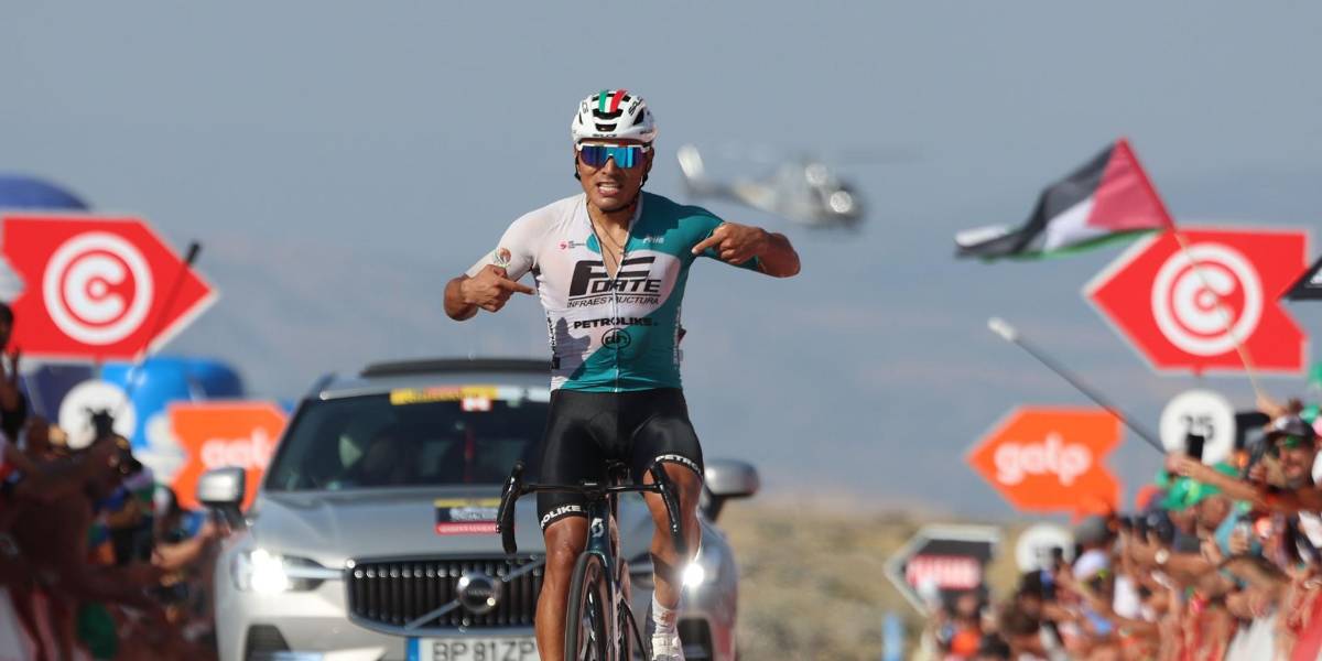 El ecuatoriano Jonathan Caicedo ganó la séptima etapa de la Vuelta a Portugal