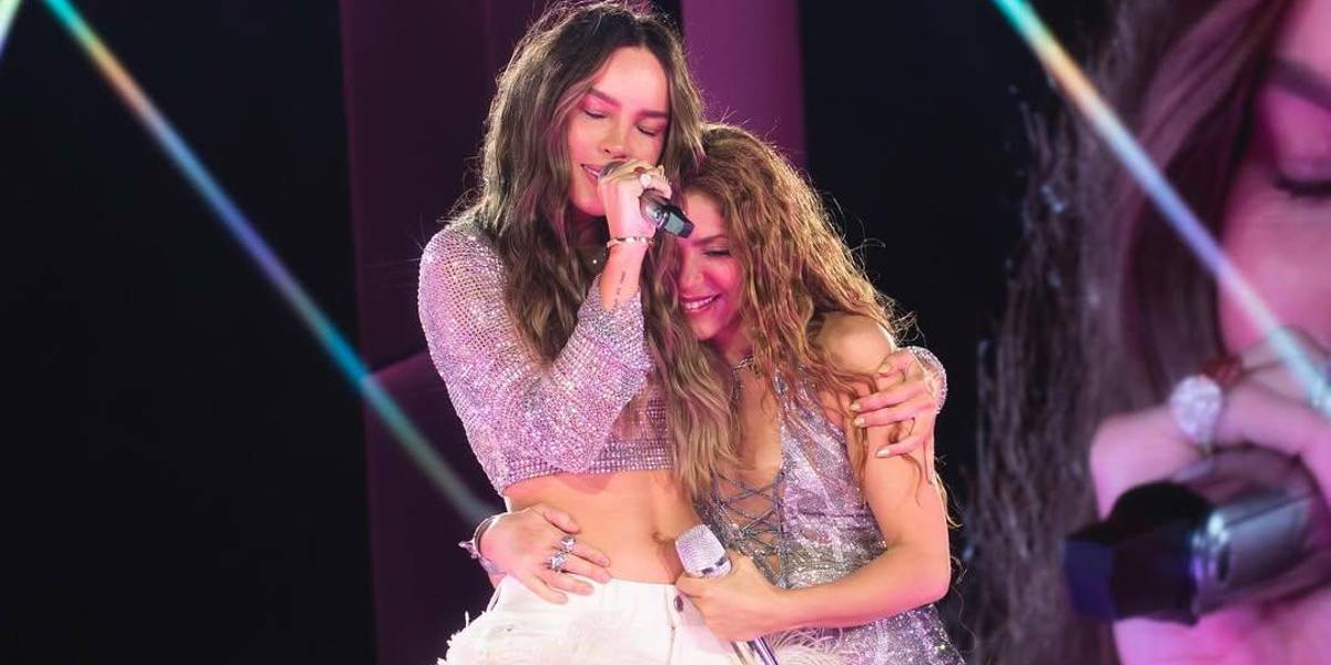 El gesto de Belinda a Shakira que se robó todas las miradas en Ciudad de México