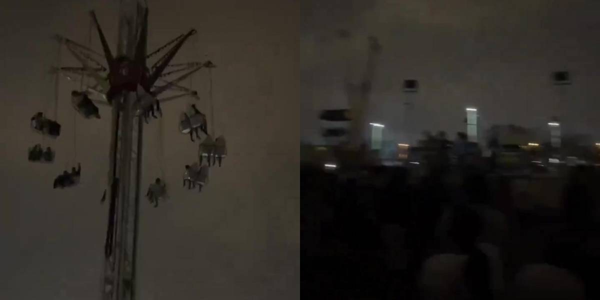 Usuarios se quedaron varados momentáneamente en juego mecánico de Parque Samanes en Guayaquil