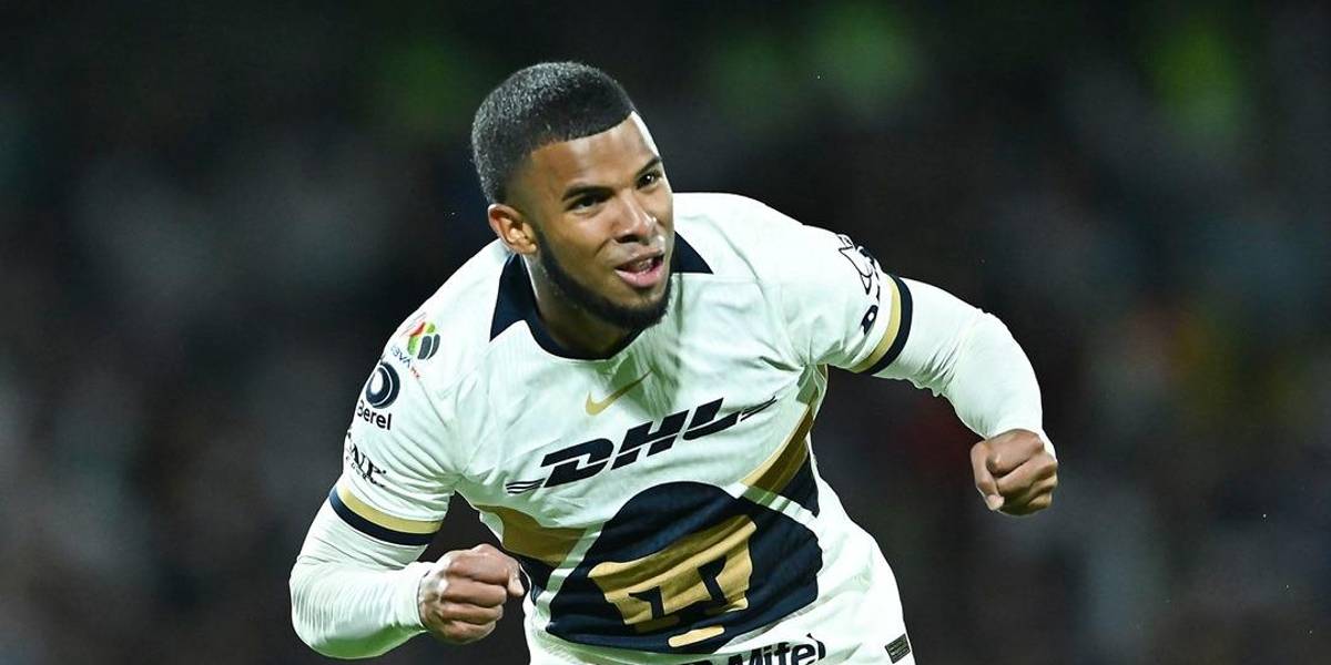 Pedro Vite anotó en la derrota de Pumas ante el Pachuca de Enner Valencia