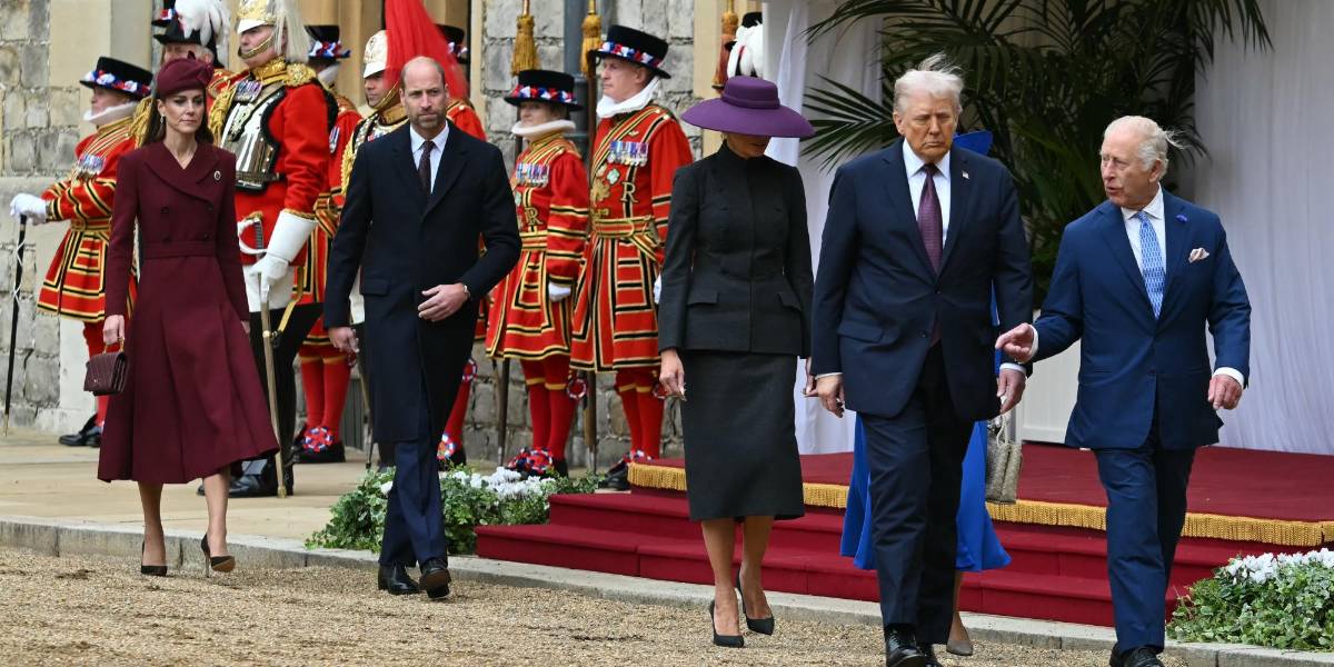 Ceremonias y honores marcan la visita de Estado de Trump al Reino Unido