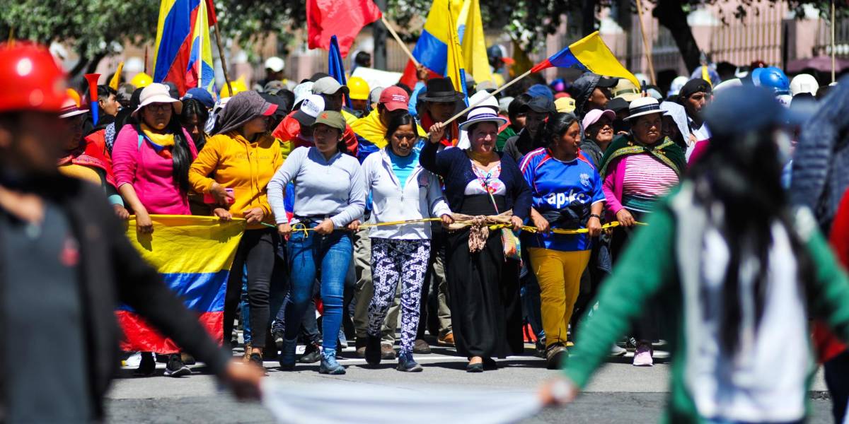 ¿Se viene otro paro en Ecuador?; Conaie prepara Asamblea y Fenocin se aleja del diálogo