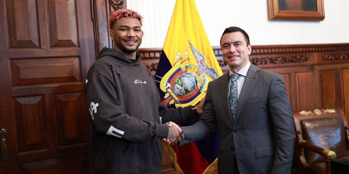 El presidente Daniel Noboa recibió a Michael Morales en el Palacio de Carondelet