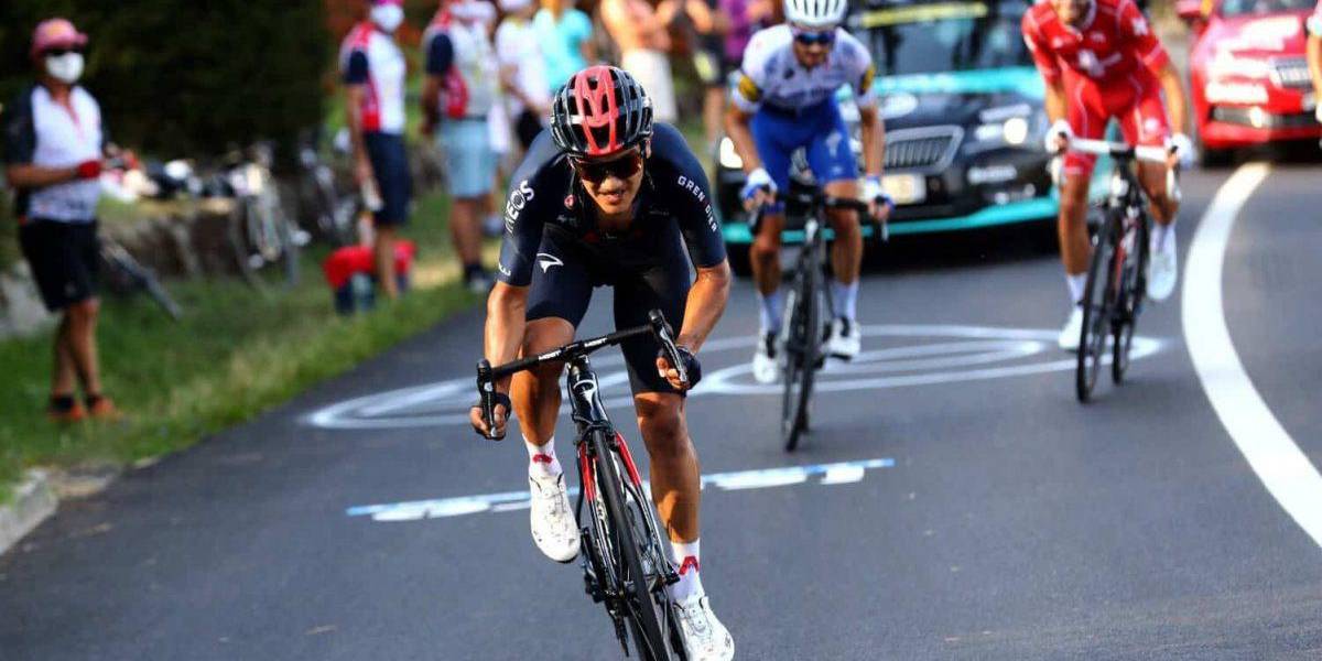 Carapaz escala hasta el tercer lugar en la general del Tour de Francia