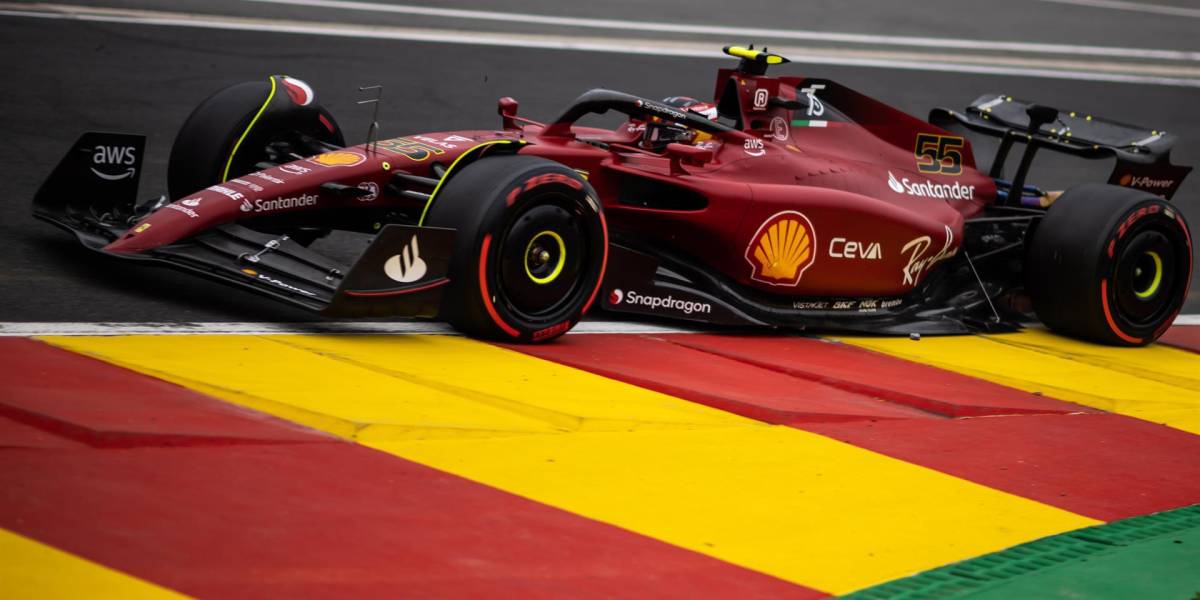 Carlos Sainz partirá primero en el Gran Premio de Bélgica