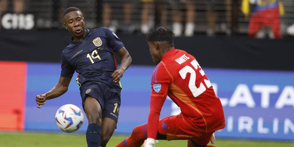 Alan Minda: Estoy feliz por anotar mi primer gol con la selección de Ecuador, pero estoy más contento por los tres puntos