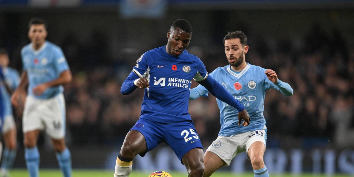 El Chelsea, con Moisés Caicedo de titular, empató 4-4 contra el Manchester City por la Premier League