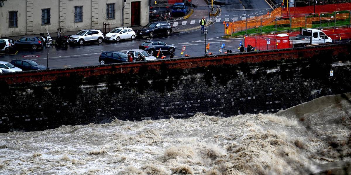 Italia en alerta roja por riesgo de inundaciones y desbordamientos