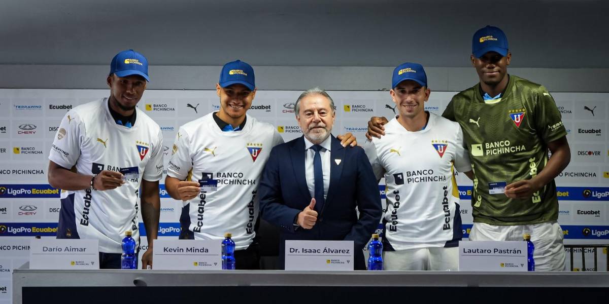 Liga de Quito presentó cuatro refuerzos para el 2025