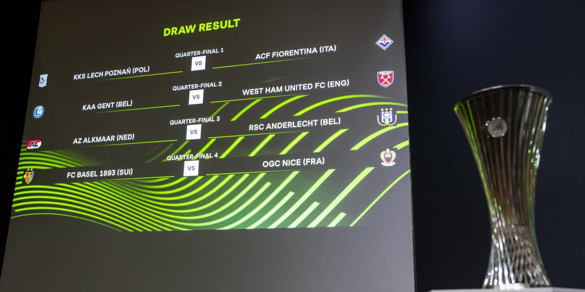 Conference League: definidas las llaves de cuartos de final