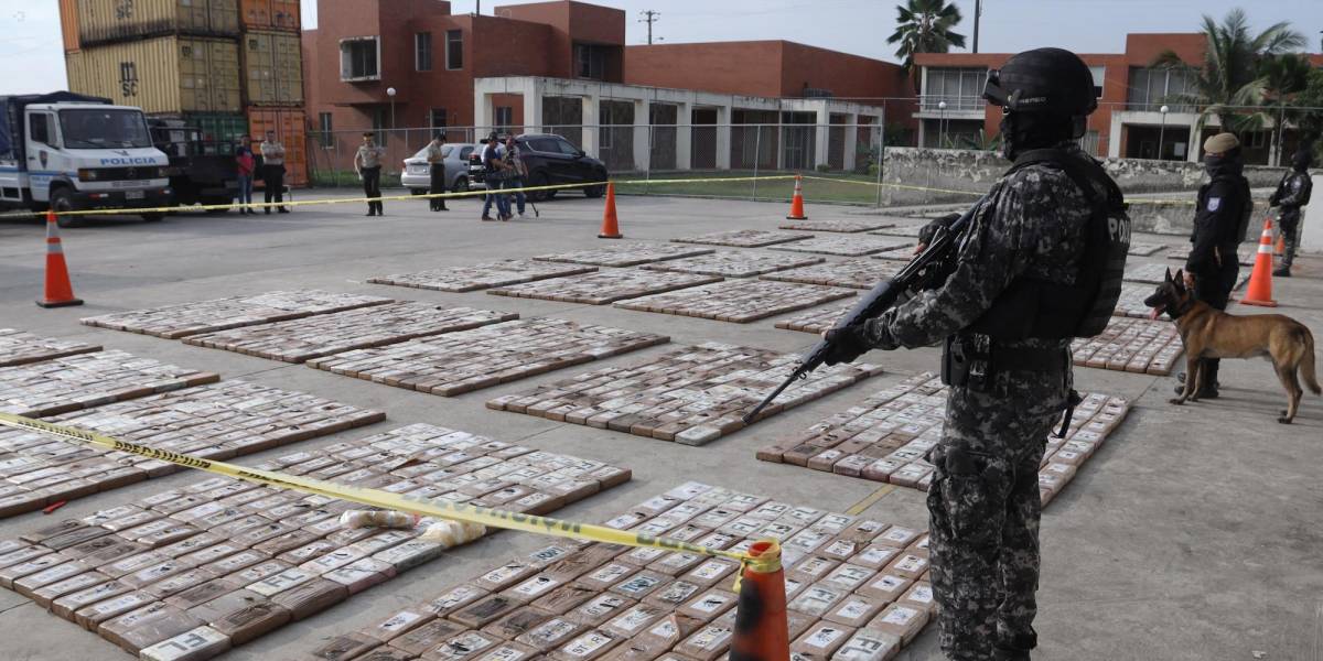 Ecuador incautó 450 toneladas de droga y destruyó 100, según Lasso