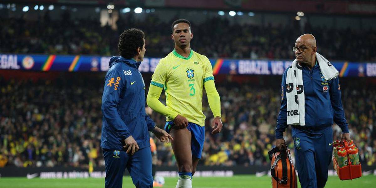 Gabriel Magalhães, compañero de Piero Hincapié, será baja de lo que resta de año